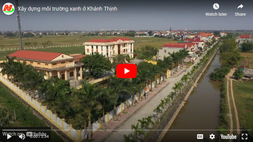 Xây dựng môi trường xanh ở Khánh Thịnh